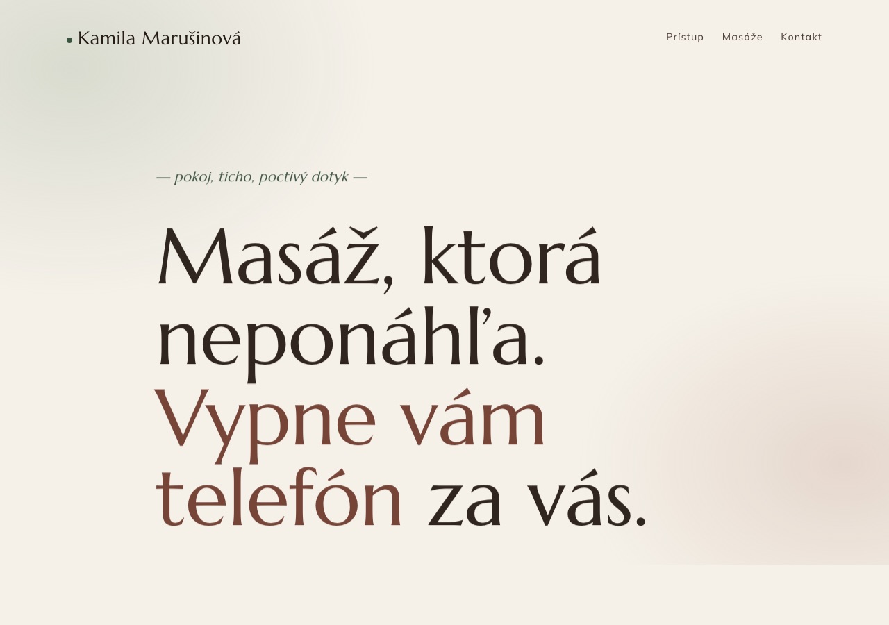 Marusinova — services