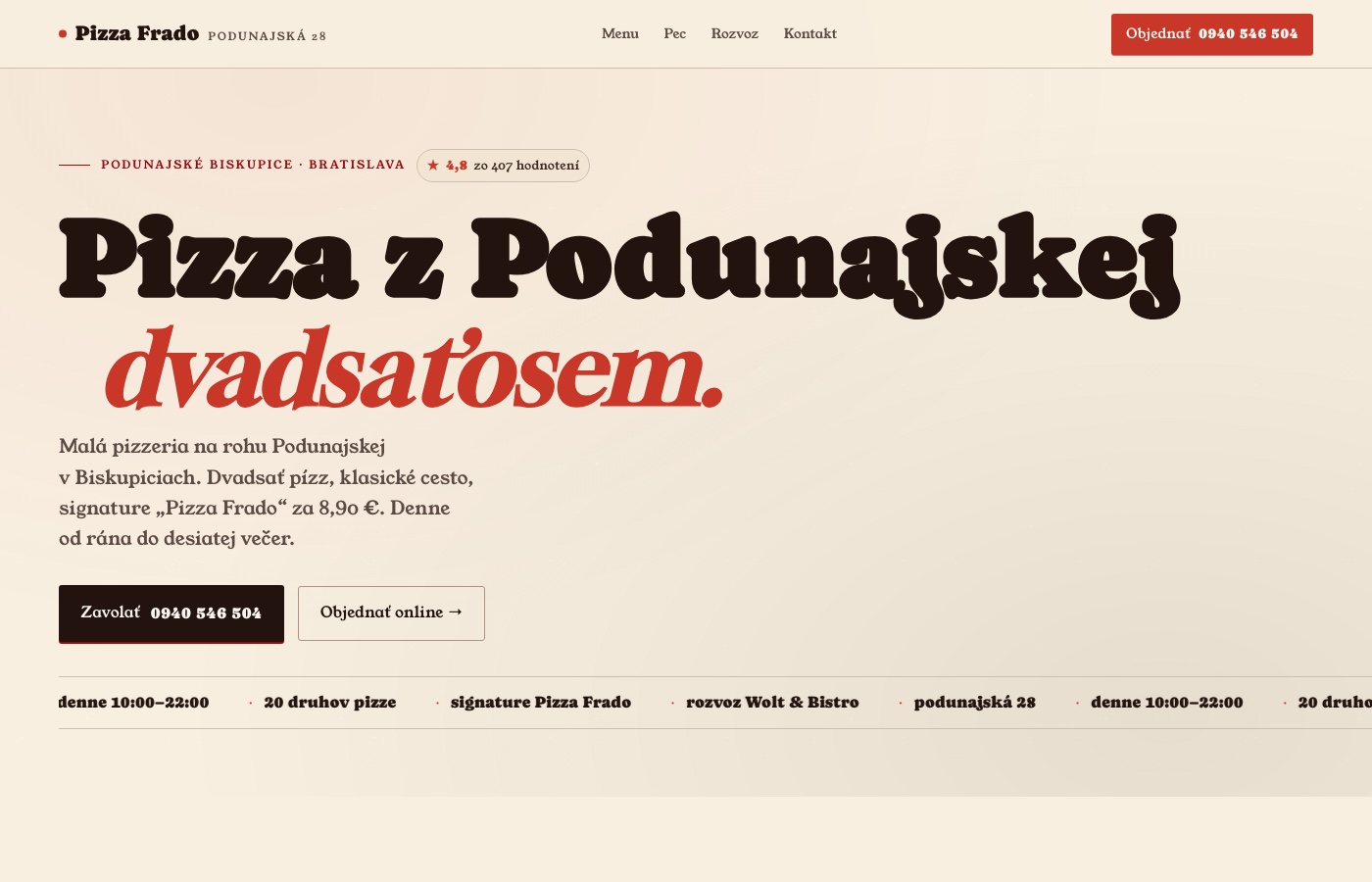 Pizza Frado — pizzeria