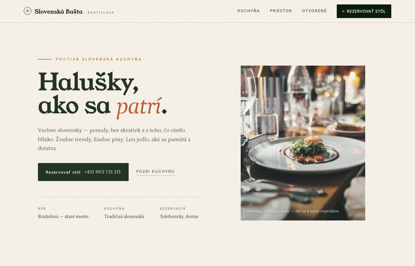 Restauracia — restaurant
